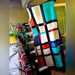 rare🔥 kate ♠️ vibrantly colored dress size 12